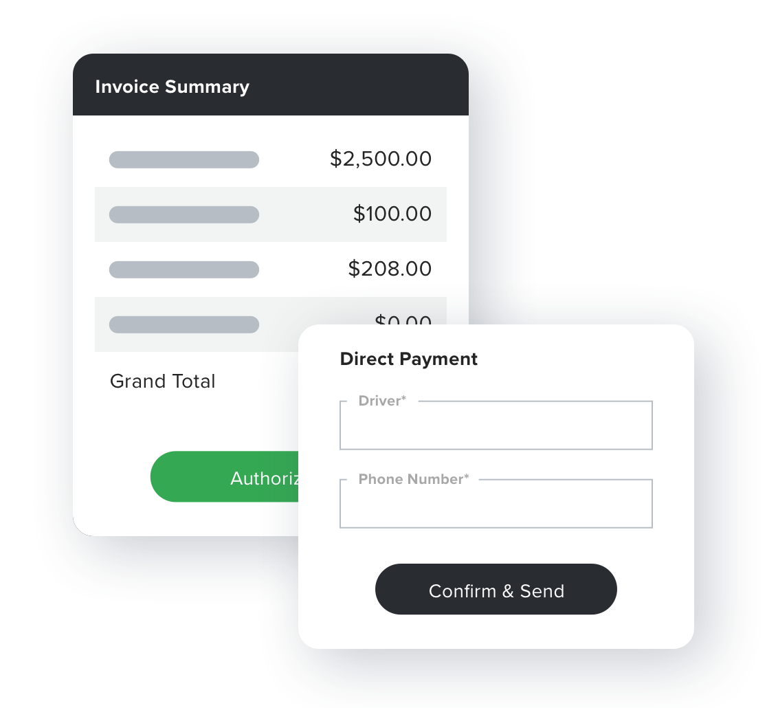 RoadSync Advance Direct Payment feature