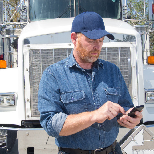 Driver making a call